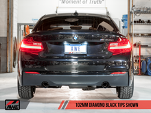 Load image into Gallery viewer, AWE Tuning BMW F22 M235i / M240i Touring Edition Axle-Back Exhaust - Diamond Black Tips (90mm)