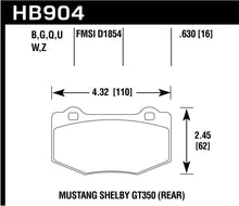 Load image into Gallery viewer, Hawk 15-17 Ford Mustang Shelby GT350/GT350R DTC-80 Race Rear Brake Pads