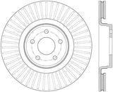 StopTech 14+ Ford Focus ST w/ 335mm Brakes Front Right Slotted & Drilled Rotor