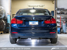 Load image into Gallery viewer, AWE Tuning BMW F30 320i Touring Exhaust &amp; Performance Mid Pipe - Chrome Silver Tip (102mm)