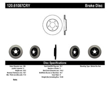 Load image into Gallery viewer, StopTech 05-14 Ford Mustang Cryo-Stop Rear Premium Rotor