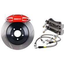 Load image into Gallery viewer, StopTech 05-14 Ford Mustang GT BBK Front ST-40 Red Calipers 1pc 355x32 Slotted Rotors