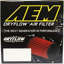 Load image into Gallery viewer, AEM 2.75in Flange 6in x 4.5in Base 6in x 3.8125in Top 5in Height DryFlow Air Filter