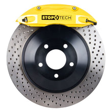 Load image into Gallery viewer, StopTech 05-10 Ford Mustang ST-40 355x32mm Yellow Caliper Drilled Rotors Front Big Brake Kit