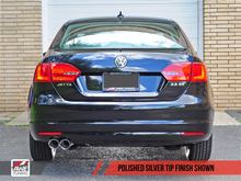 Load image into Gallery viewer, AWE Tuning Mk6 Jetta 2.5L Touring Edition Exhaust - Polished Silver Tips