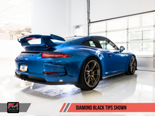 Load image into Gallery viewer, AWE Tuning Porsche 991 GT3 / RS Center Muffler Delete - Diamond Black Tips