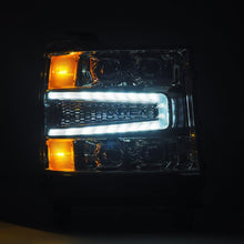 Load image into Gallery viewer, AlphaRex 16-18 Chevy 1500HD NOVA-Series LED Proj Headlights Chrm w/Actv Lgt/SeqSig &amp; DRL(Req 810023)