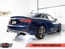 Load image into Gallery viewer, AWE Tuning Audi B9 S5 Coupe SwitchPath Exhaust w/ Black Diamond Tips (102mm)