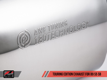 Load image into Gallery viewer, AWE Tuning Audi B9 S5 Sportback Touring Edition Exhaust - Non-Resonated (Black 90mm Tips)