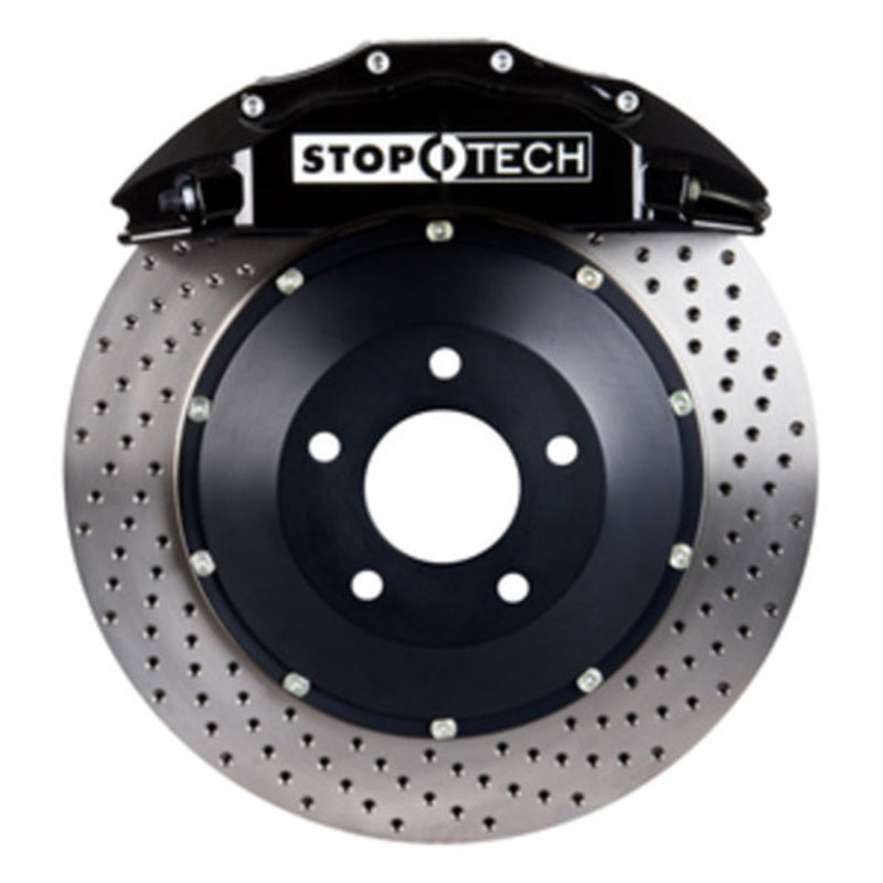 StopTech BBK 10-6/11 Audi S4 / 08-11 S5 Front Black ST-60 Calipers 380x32 Drilled Rotors