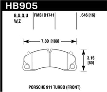 Load image into Gallery viewer, Hawk 14-18 Porsche 911 DTC-70 Front Race Brake Pads