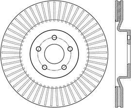 StopTech Sport Slotted 16-18 Ford Focus RS Front Right CRYO Rotor