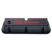 Load image into Gallery viewer, Ford Racing Logo Die-Cast Black Valve Covers