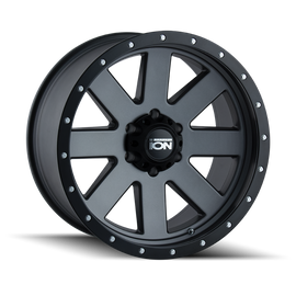 ION Type 134 20x9 / 5x150 BP / 18mm Offset / 110mm Hub Matte Gunmetal/Black Beadlock Wheel