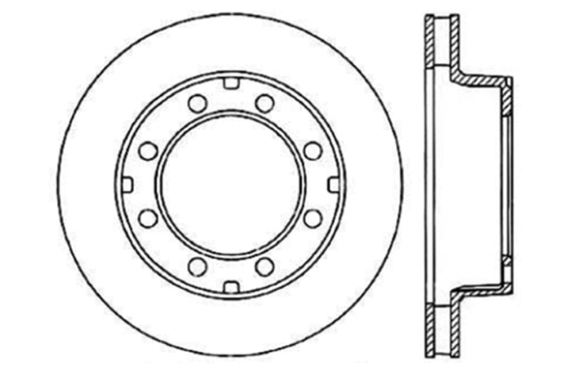 StopTech Slotted & Drilled Sport Brake Rotor