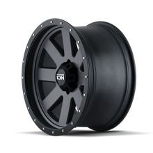 Load image into Gallery viewer, ION Type 134 18x10 / 8x180 BP / -19mm Offset / 124.1mm Hub Matte Gunmetal/Black Beadlock Wheel