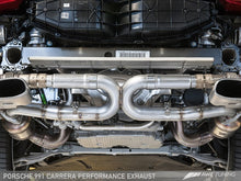 Load image into Gallery viewer, AWE Tuning 991 Carrera Performance Exhaust - Chrome Silver Tips