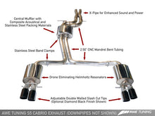 Load image into Gallery viewer, AWE Tuning Audi B8 / B8.5 S5 Cabrio Touring Edition Exhaust - Non-Resonated - Chrome Silver Tips