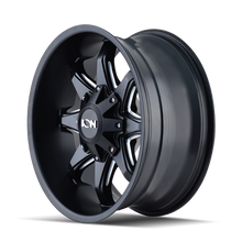 Load image into Gallery viewer, ION Type 181 20x12 / 5x127 BP / -44mm Offset / 87mm Hub Satin Black/Milled Spokes Wheel