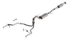 Load image into Gallery viewer, Borla F-150 2021 3.3L CC SB EC STB XL/XLT/Lariat/KR/Plnm/LTD 3/2.25 SRE Cat-Back S-Type Chrome Tips