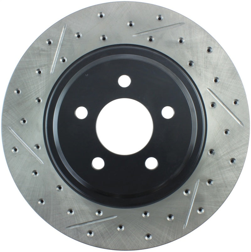 StopTech 94-04 Ford Mustang SVT Cobra Slotted & Drilled Sport Front Right Brake Rotor