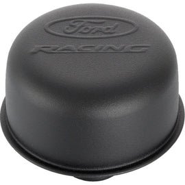 Ford Racing Black Crinkle Finish Breather Cap w/ Ford Racing Logo - Twist Type