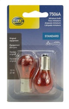 Load image into Gallery viewer, Hella Bulb 12V 21W Ba15S S8 Amber (2)