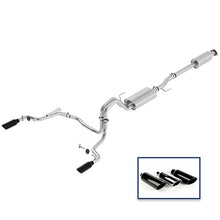 Load image into Gallery viewer, Ford Racing 15-18 F-150 5.0L Cat-Back Touring Exhaust System - Rear Exit Black Chrome Tips