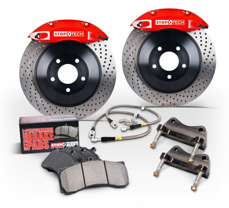 StopTech BMW E36/46 Exc. M Front Touring BBK w/ Black Caliper and Slotted Rotors