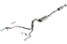 Load image into Gallery viewer, Borla F-150 2021 3.3L CC SB EC STB XL/XLT/Lariat/KR/Plnm/LTD 3/2.25 SRE Cat-Back S-Type Chrome Tips