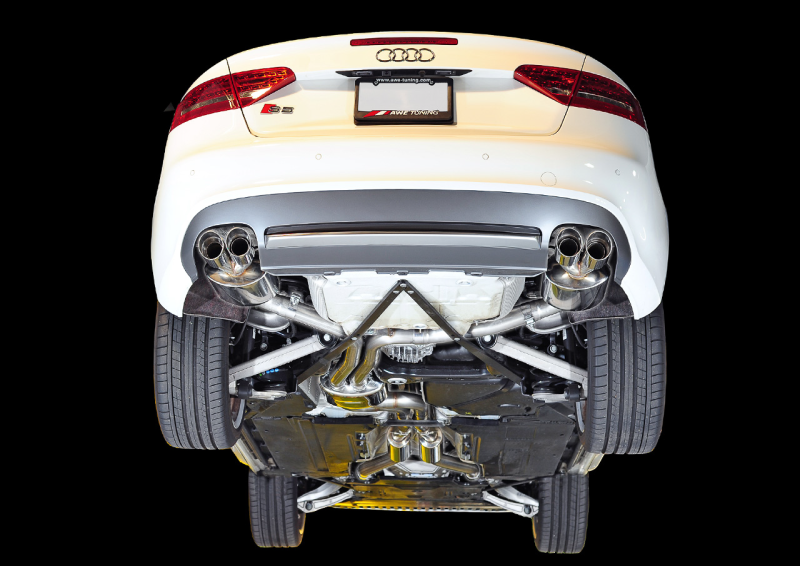 AWE Tuning B8 / B8.5 S5 Sportback Touring Edition Exhaust - Non-Resonated - Chrome Silver Tips