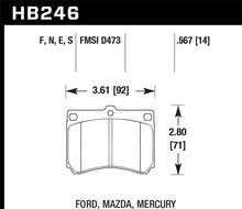 Load image into Gallery viewer, Hawk 91-02 Ford Escort / 92-94 Mazda MX-3 / 90-95 Protege HPS Street Front Brake Pads
