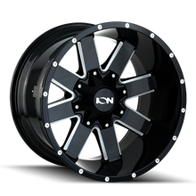 Load image into Gallery viewer, ION Type 141 18x9 / 5x150 BP / 0mm Offset / 110mm Hub Gloss Black Milled Wheel