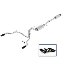 Load image into Gallery viewer, Ford Racing 15-18 F-150 5.0L Cat-Back Touring Exhaust System - Rear Exit Black Chrome Tips