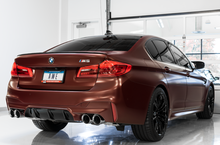 Load image into Gallery viewer, AWE Tuning 18-19 BMW M5 (F90) 4.4T AWD SwitchPath Axle-back Exhaust - Diamond Black Tips