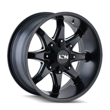 Load image into Gallery viewer, ION Type 181 17x9 / 5x127 BP / 18mm Offset / 87mm Hub Satin Black Wheel