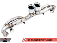 Load image into Gallery viewer, AWE Tuning Porsche 991 GT3 / RS SwitchPath Exhaust - Chrome Silver Tips