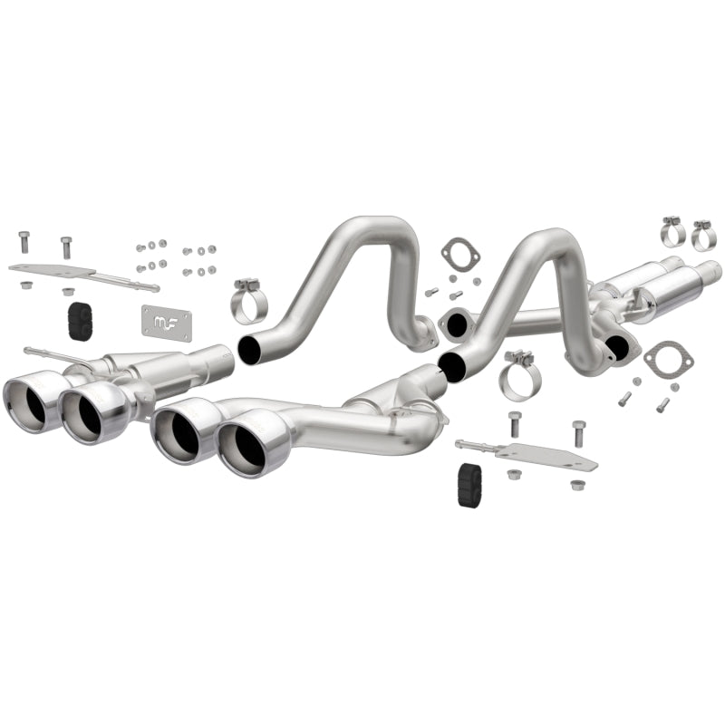 Magnaflow 00-04 Chev Corvette V8 5.7L Comp Series Quad Ctr Rr Exit SS Cat-Back Perf Exhaust