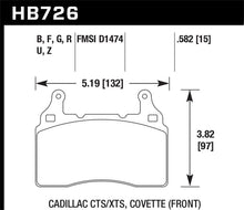 Load image into Gallery viewer, Hawk 2014 Chevrolet Corvette DTC-70 Front Brake Pads