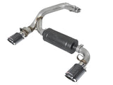 aFe Takeda 3in 304 SS Axle-Back Exhaust System w/ Carbon Fiber Tips 16-18 Ford Focus RS I4-2.3L (t)