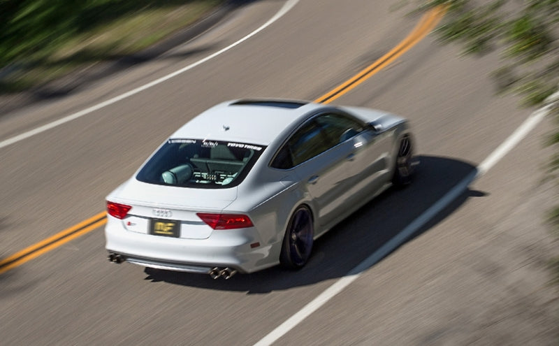 MagnaFlow CatBack 18-19 Audi A5 Dual Exit Polished Stainless Exhaust - 3in Main Piping Diameter