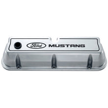 Load image into Gallery viewer, Ford Racing Ford 289/302/351W Die-Cast Valve Covers - Polished w/Black Logo