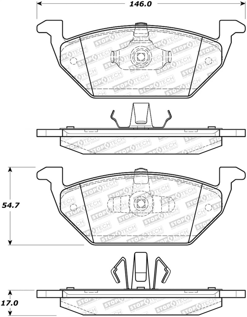 StopTech Street Brake Pads