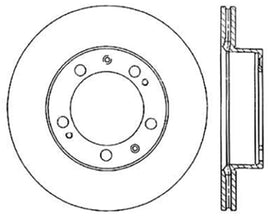 StopTech 97-04 Porsche Boxster Cyro Slotted Sport Brake Rotor Front Right