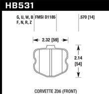 Load image into Gallery viewer, Hawk 06-13 Chevrolet Corvette Z06 DTC-30 Race Front Brake Pads