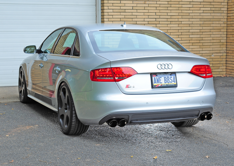 AWE Tuning Audi B8 / B8.5 S4 3.0T Track Edition Exhaust - Chrome Silver Tips (90mm)