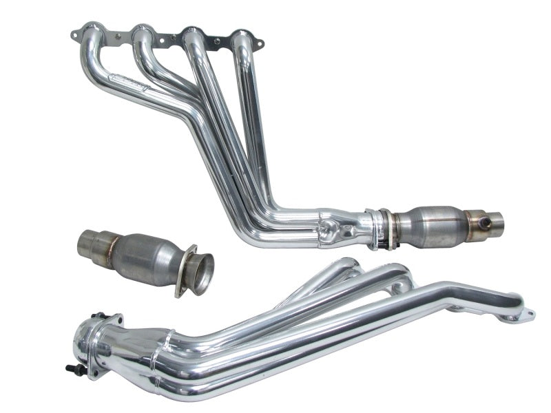 BBK 10-15 Camaro LS3 L99 Long Tube Exhaust Headers With Converters - 1-3/4 Silver Ceramic